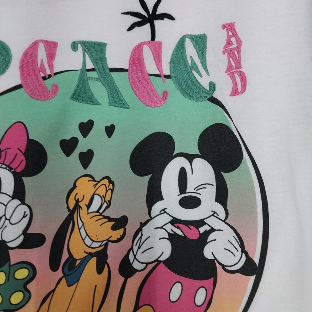 3717 Size Large Mickey Mouse Embroidered Tee Shirt. - Picture 2 of 6
